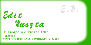 edit muszta business card